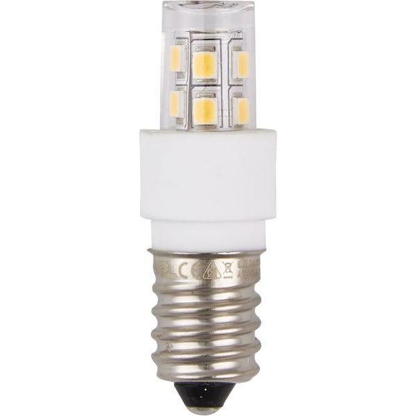 LED E14 Tube T17x52 10-30V 180Lm 2W 830 AC/DC Clear Non-Dim image 1