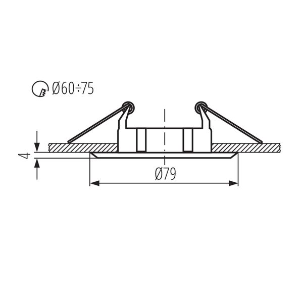 VIDI CTC-5514-W Ceiling-mounted spotlight fitting image 2