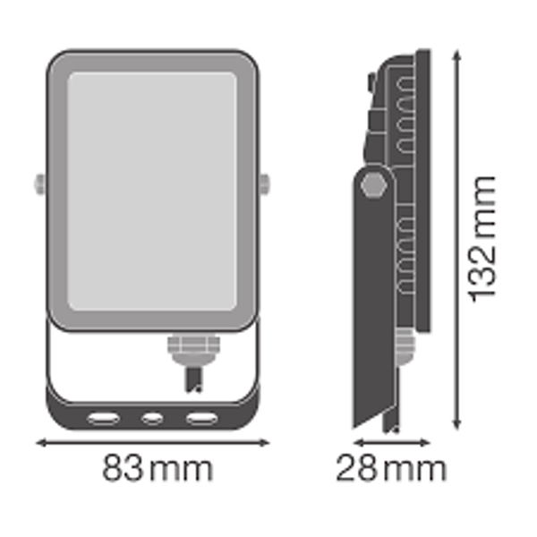 Essentials Floodlights Sensor 30W 3000K image 3