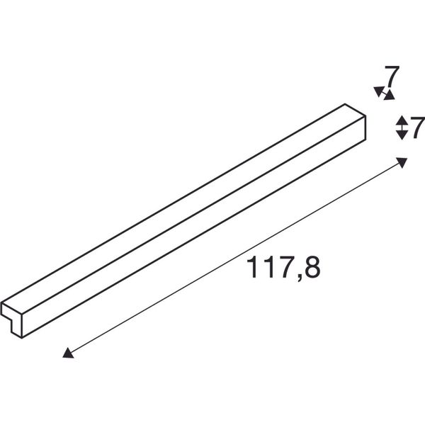 L-LINE 120 LED, IP44, 3000K, 1650lm, white image 2