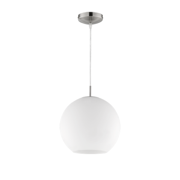 Moon pendant 30 cm E27 brushed steel image 1