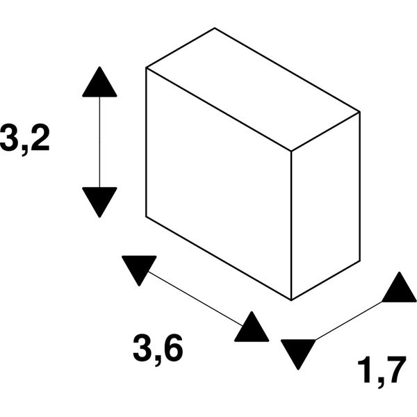 EUTRAC end cap for 3-phase track, black image 2