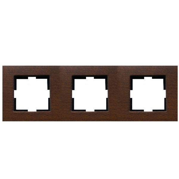 Novella Accessory Wooden - Walnut Tree Three Gang Frame image 1