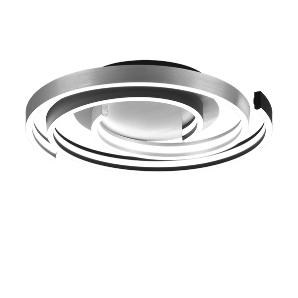 Caya LED ceiling lamp brushed aluminium image 1