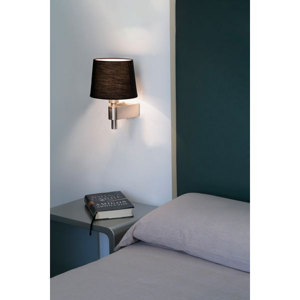 ROOM BLACK WALL LAMP E27 60W image 2