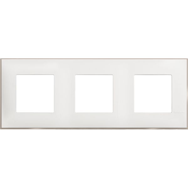 CLASSIA - COVER PLATE 2X3P WHITE SATIN image 1