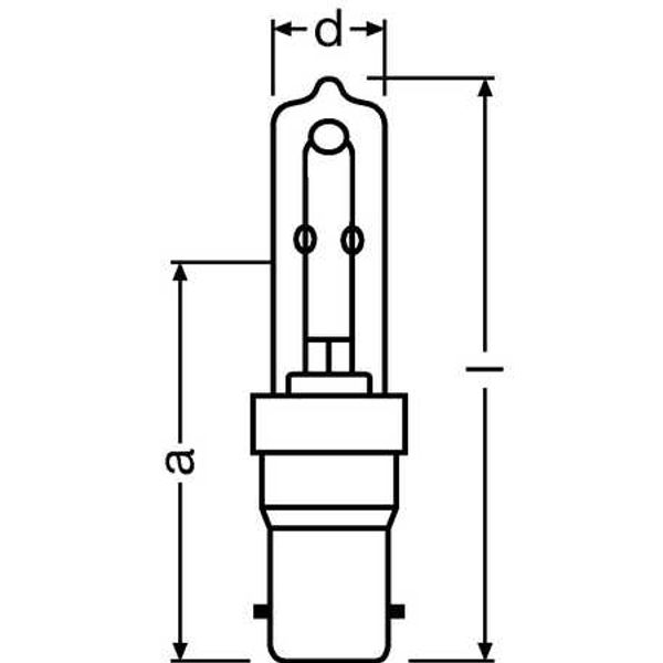 Halogen Bulb 64496 ECO HALOLUX CERAM 100W 230V B15D image 2