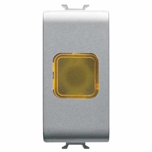 SINGLE INDICATOR LAMP - AMBER - 1 MODULE - TITANIUM - CHORUSMART image 2