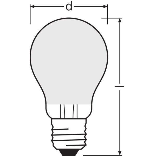 LED Retrofit CLASSIC A DIM 4.8W 840 Frosted E27 image 4