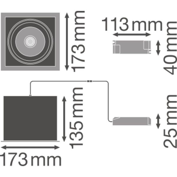 SPOT MULTI 1x30W 3000K FL WT/BK image 18