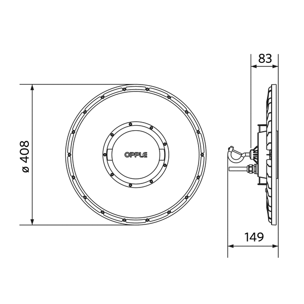 LEDHighbay-P5 200W-DALI+BLE2-840-W image 3