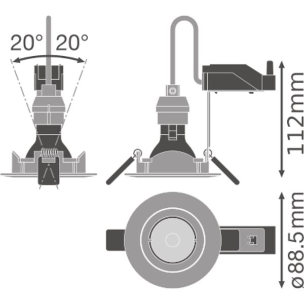 KIT LEDr GU10 8.3W CRI90 4000K DIM image 5