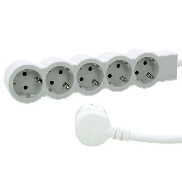 MOES STD SCH  5X2P+E 1,5M WHITE/GREY image 6