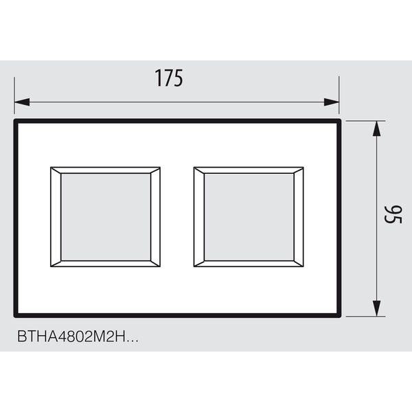 axolute - pl 2x2P 71mm orizz bianco Axolute image 2