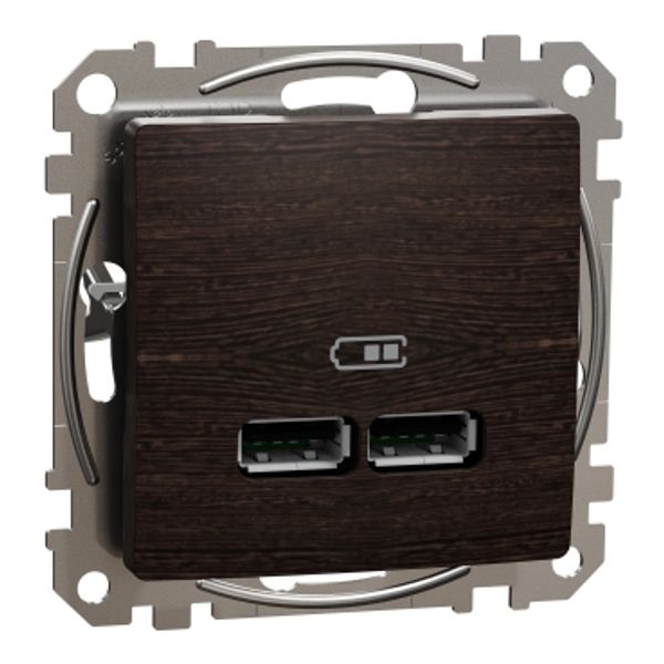 Sedna USB ladetajs A + A 2,1A,wenge image 1