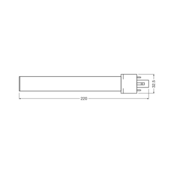 OSRAM DULUX LED S EM & AC MAINS 6W 830 G23 image 15