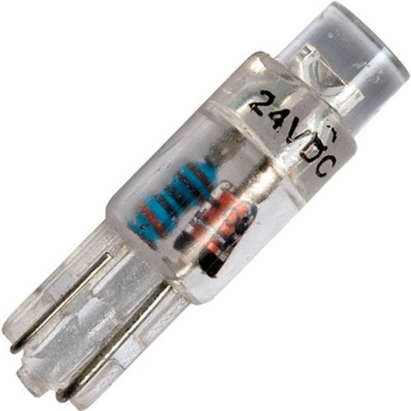 T5 W2x4.6d Starled 5x17 24V 10mA AC/DC Clear Blue 25Khrs image 1