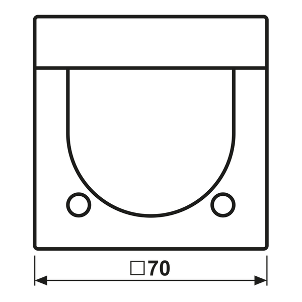 Centre plate with knob room thermostat AL1749 image 7