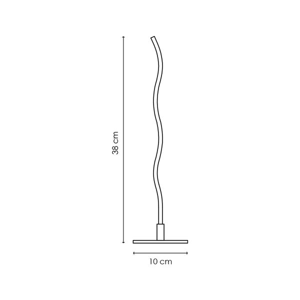 LED base table lamp ↕ 38 cm white image 3