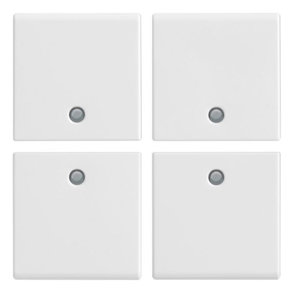 Four half-buttons 1M w/o symbol white image 1