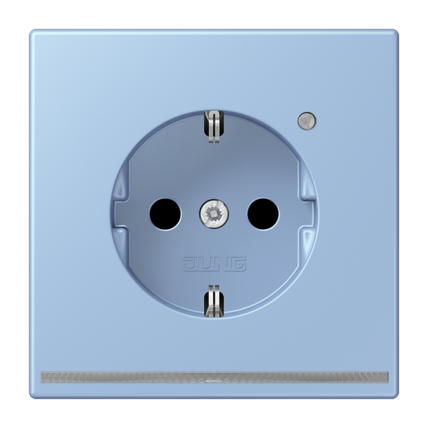 SCHUKO socket with LED pilot light LC320 LC1520-OLNW207 image 1