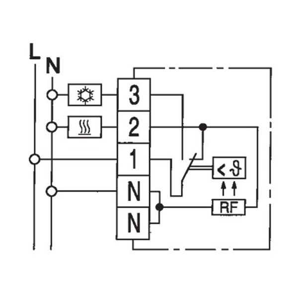 Room controller, 5...60C, AC 230V, 1CO, 10/5 A image 3