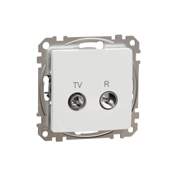 TV/R Socket intermediate 10db, Sedna, White image 3