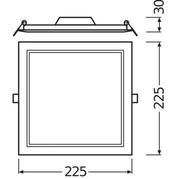 DOWNLIGHT SLIM SQUARE 210 18 W 4000 K WT image 9