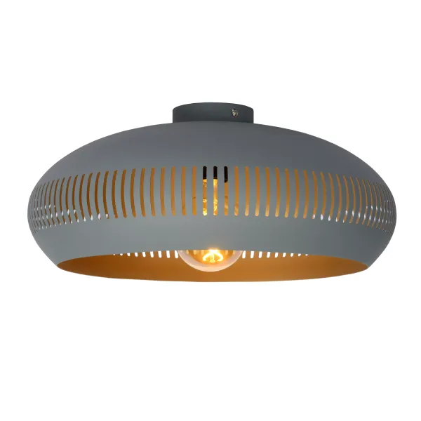 Lucide RAYCO - Flush ceiling light - Ø 45 cm - 1xE27 - Grey image 1