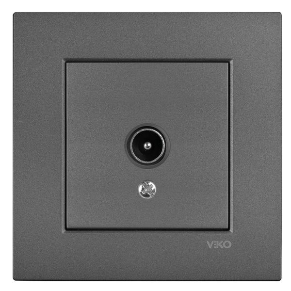 Novella-Trenda Dark Grey Sat Socket F Con Transitive (10dB) image 1