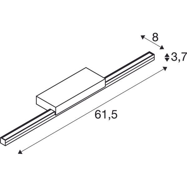 GLENOS LED 12,6W, 3000K, mirror luminaire, silver image 2