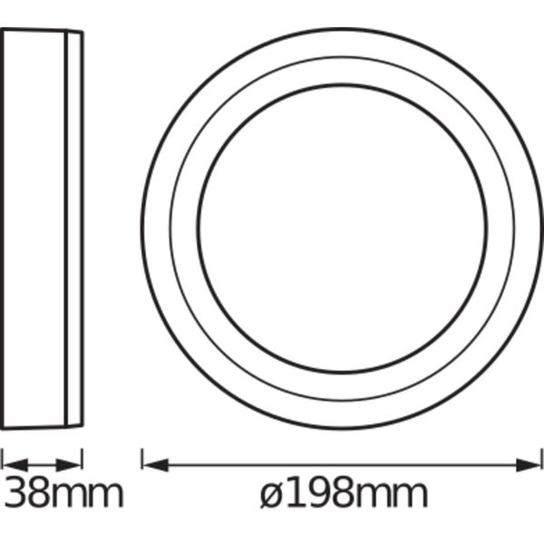 LED COLOR + WHITE Round 200mm 18W + RC image 10