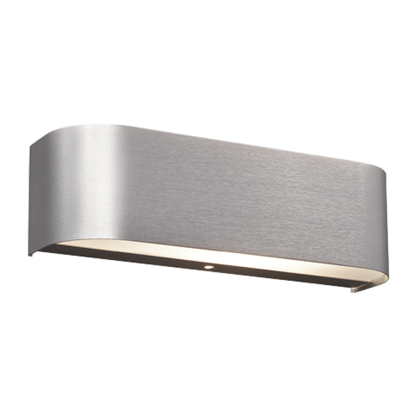 Adriano LED wall lamp brushed aluminium image 1