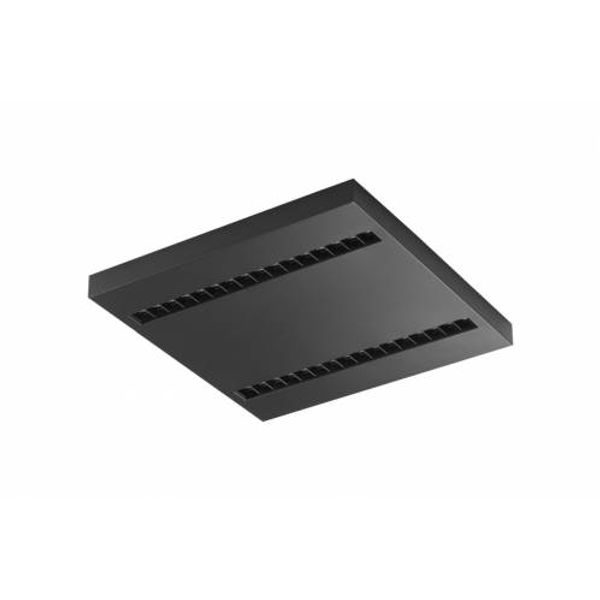 TERRA 2 LED N 595x595mm x2 3450lm 840 BLACK MAT STRUCTURE (41W) image 2