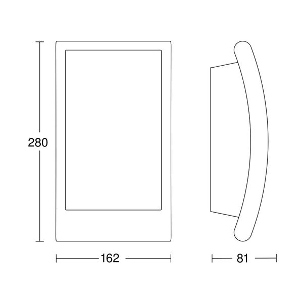 Ourdoor Light Without Sensor L 22 M Anthracite image 2