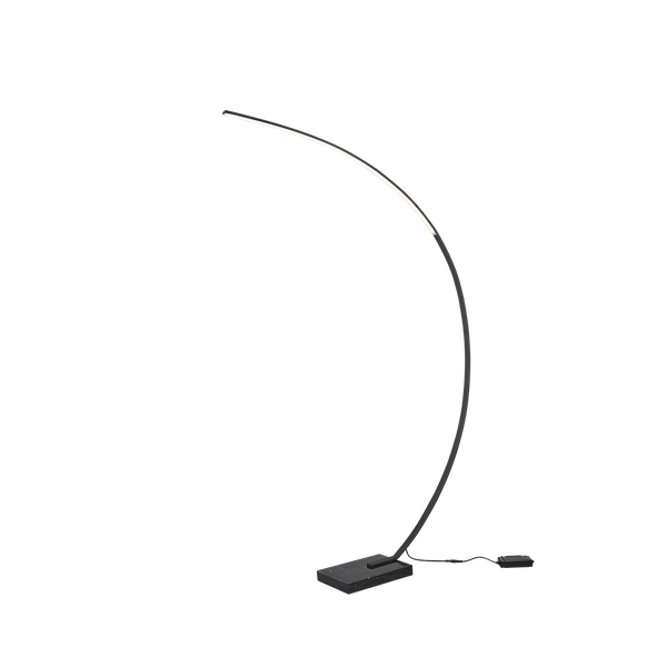 Bangkok LED floor lamp matt black image 1