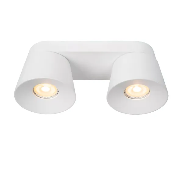 Lucide TRIGONO - Ceiling spotlight - 2xGU10 - White image 1