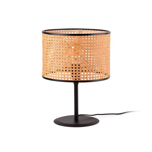 MAMBO BLACK TABLE LAMP RATTAN LAMPSHADE ø320*213*ø image 1