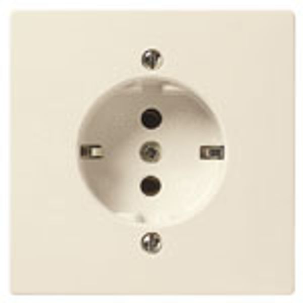 2P+E 16A German outlet ivory image 1