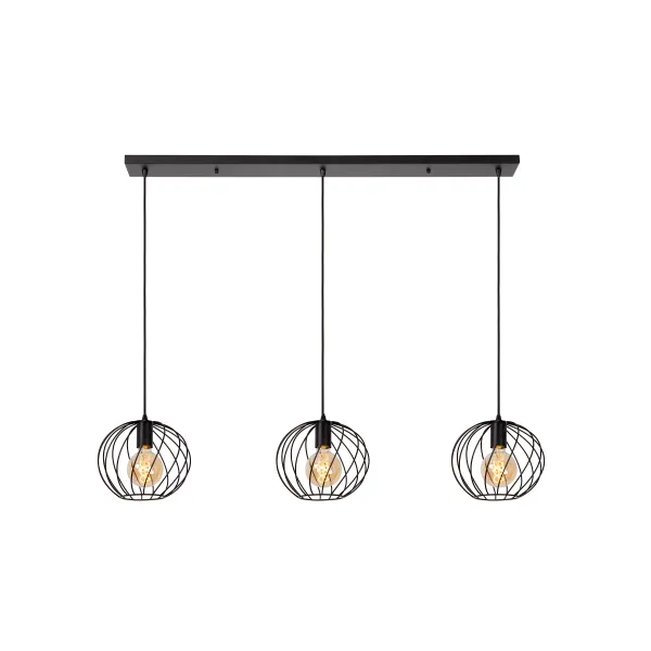 DANZA Pendant light-Black-3xE27-40W-Metal image 1