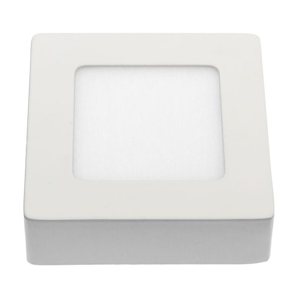 ALGINE  ECO LED SQUARE  230V 6W IP20  WW CEILING PANEL white frame SURFACE image 6