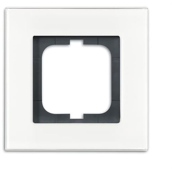 1721-811 Cover Frame carat® white glass image 1