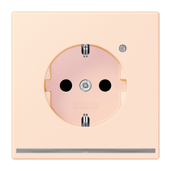 SCHUKO socket with LED pilot light LC320 LC1520-OLNW226 image 1