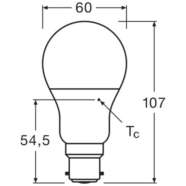 LED STAR CLASSIC A 8.5W 827 Frosted B22d image 8