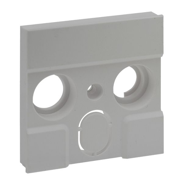 TV-R-SAT 30MM SOCKET COVER ALUMINIUM image 1