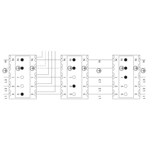 Male connector with strain relief 5-pole white image 6