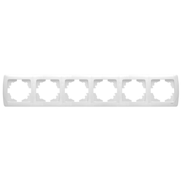 Carmen Accessory White Six Gang Frame image 1