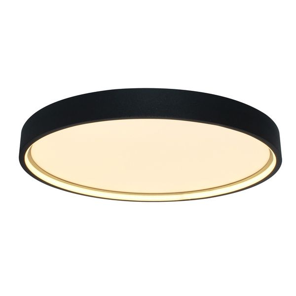 Aster LED Ceiling Flush Light 30W 2400Lm 3000ºK Black image 1