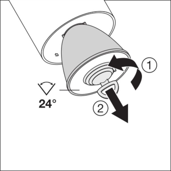 TRACKLIGHT SPOT D95 55W 55 W 3000 K 90RA NFL GY image 15