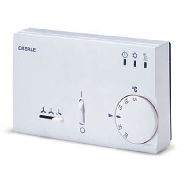 Climate controller 5-30C, AC 230V, 1 changeover contact, neutral zone adjustable, H/K 10A, fan S/M/L 6A, on/off image 2